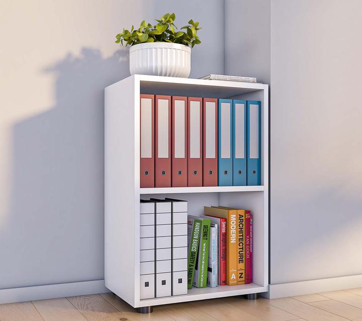 Image du produit VCM Bureau en bois Étagère à livres Étagère à dossiers Étagère à classeurs Étagère à livres Ulas 2f (49 x 32 x 74 cm)