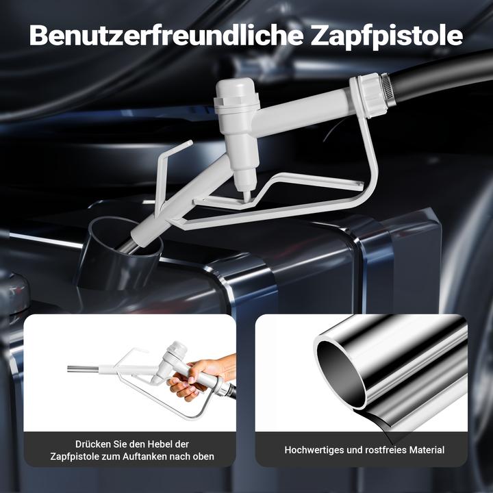 Produktbild Wiltec 60l mobile Tankanlage 12V Pumpe Kraftstoffbehälter Diesel Benzin Kanister