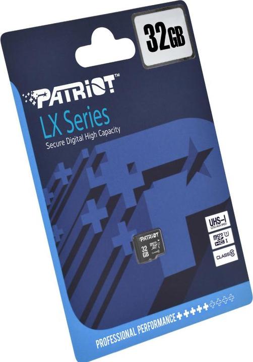 Actual product image Patriot LX Series (32 GB, microSDHC, U1, UHS-I)