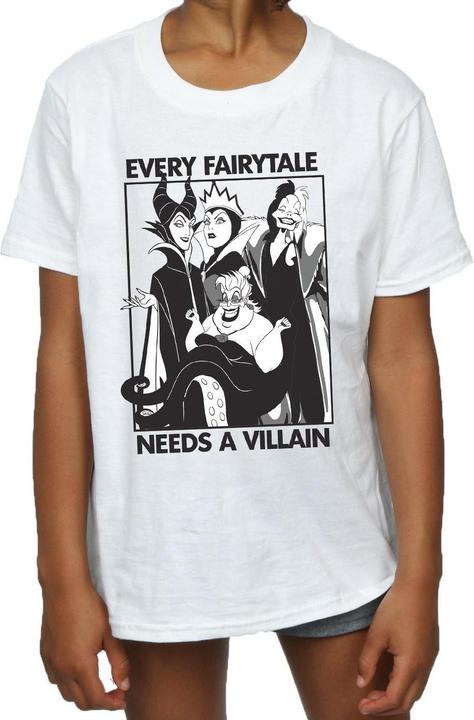 Immagine prodotto Disney Girls Every Fairy Tale Needs A Villain Maglietta in cotone (152, 158)