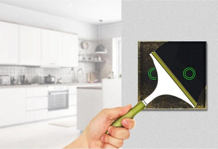Produktbild Maclean Interrupteur double mural tactile MCE704 (Noir)