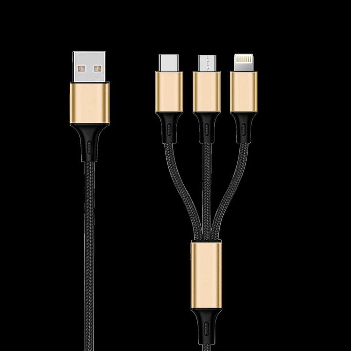 Immagine prodotto 2GO 797152 Cavo USB B USB C/Micro USB B/Lightning (1.50 m)