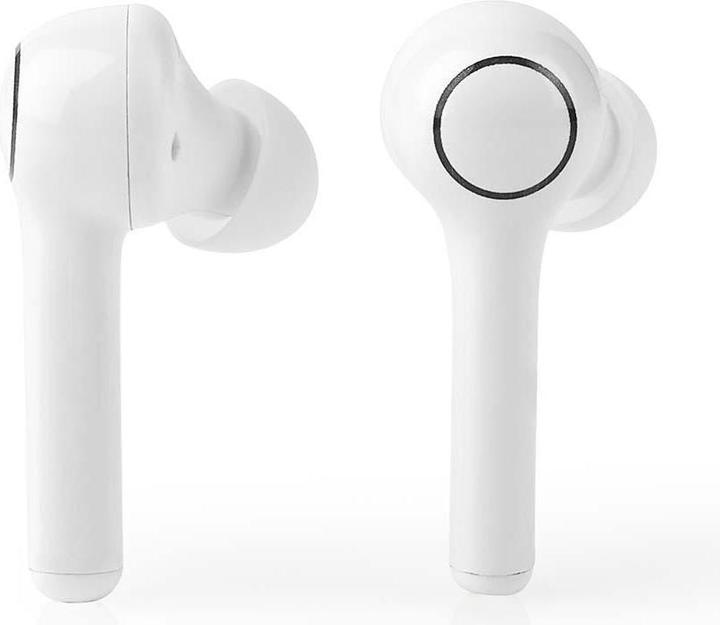 Actual product image Nedis Talk/Music 6h, 18h with charging cradle HPBT5055BK, white (6 h, Wireless)