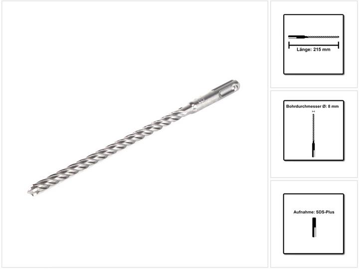 Produktbild Makita NEMESIS 2 Hammer und Stahl Beton Bohrer SDS-Plus 8x215 ( B-58110 ) (8 Millimeter)