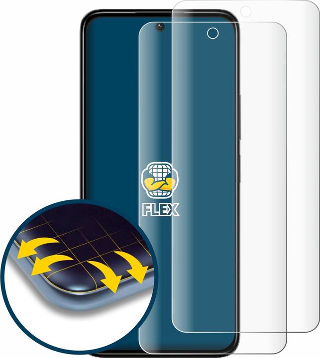 Produktbild BROTECT Fullscreen Schutzfolie Displayschutz Folie Klar Transparent (2 Stück, Xiaomi Redmi 13)