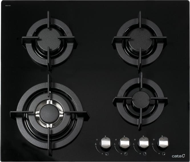 Actual product image Cata ENCIMERA CCI 6031 BK Gas Hob, 4 burners, 7500W, width 59cm, black