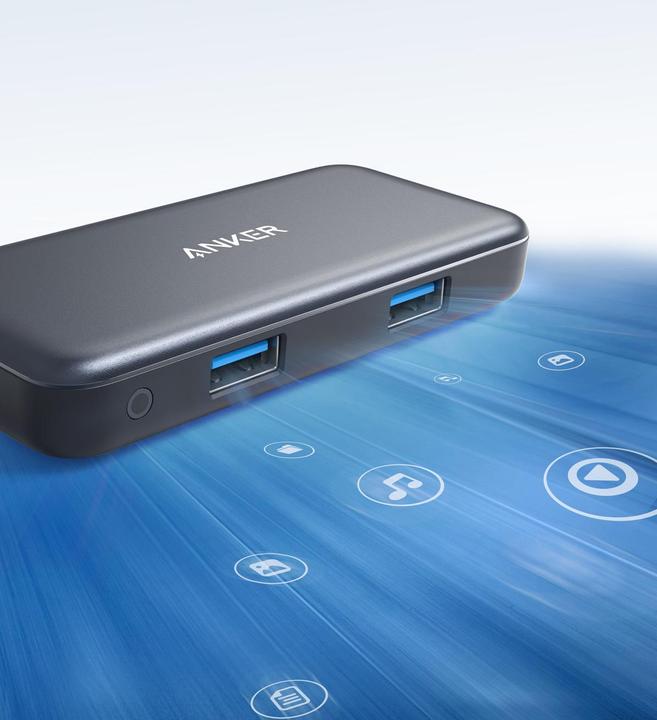 Image du produit Anker E/A HUB USB 5 EN 1/A8334HA1 (USB-C, 5 Ports)