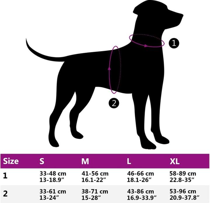 Immagine prodotto VidaXL Pettorina per cani riflettente regolabile (L, Cane, Generale)