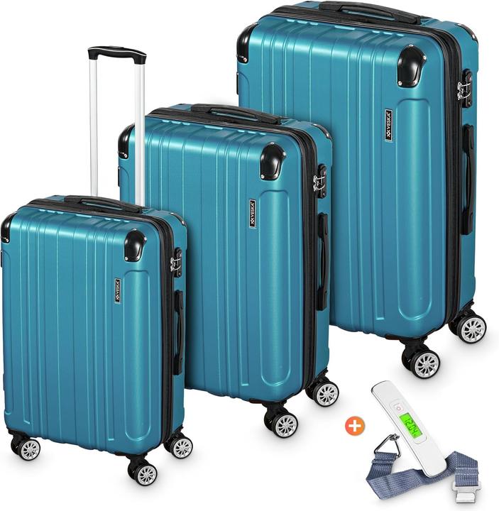 Image du produit Veska 3-teiliges Hartschalenkoffer-Set (Bagage à main (jusqu'à 50l), M (50 - 90l), L (90 - 115l))