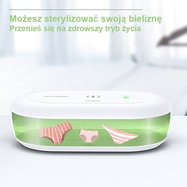 Immagine prodotto Usams Sterylizator UV z ład. indukcyjną 10W biały/white ZB138XDJ01 (US-ZB138)
