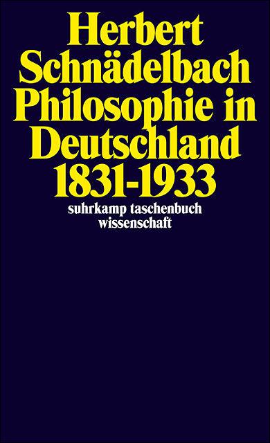 Immagine prodotto Philosophie in Deutschland 18311933 (Tedesco, Herbert Schnädelbach, 1983)