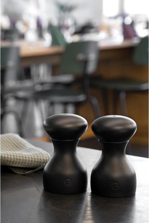 Produktbild Crush Grind Salz- und Pfeffermühle Lyon 2er Set, 9.6 cm, Schwarz (Pfeffer, Salz)