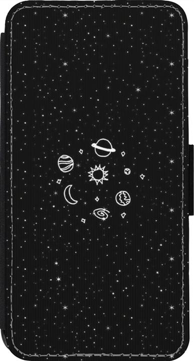 Produktbild PhoneLook Hülle Wallet schwarz Space Doodle (Apple iPhone 14 Pro)