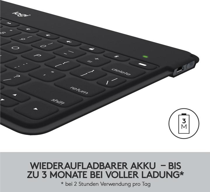 Produktbild Logitech Keys-To-Go (CH, Kabellos)