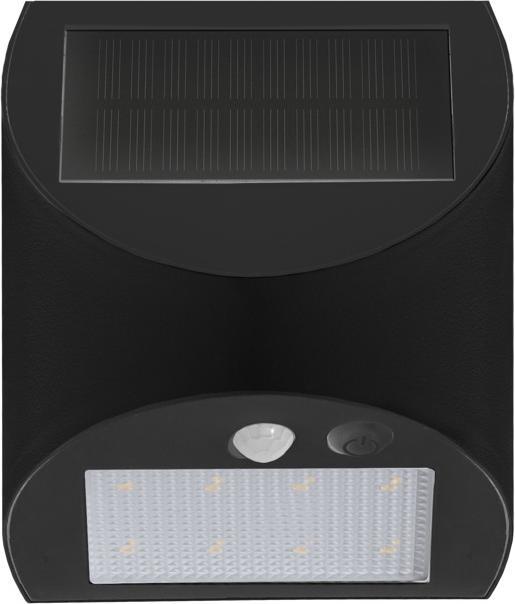 Actual product image Century Arcadia Max Solar LED wall light black (300 lm, IP65)