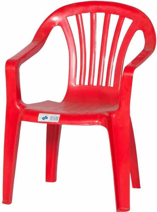 Image du produit ProGarden Fauteuil empilable Sedia Baby 38x38x52 cm en plastique rouge (Fauteuil pour enfants)
