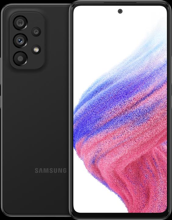 Samsung Galaxy A53 5G (256 Go, Awesome Black, 6.50", Double SIM hybride, 64 Mpx, 5G)