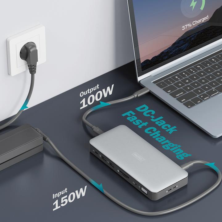 Produktbild Digitus USB-C Docking Station, 11-Port (USB-C, 11 Ports)