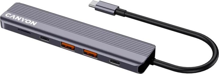 Image du produit Canyon USB 6-in1 HUB USB-C > HDMI/2xUSB-A/SD/1xUSB-C 100W retail (USB-C, 6 Ports)