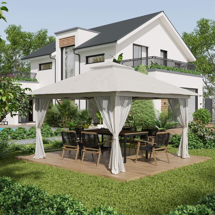 Actual product image Outsunny Folding pavilion with net (392 cm, 392 cm)