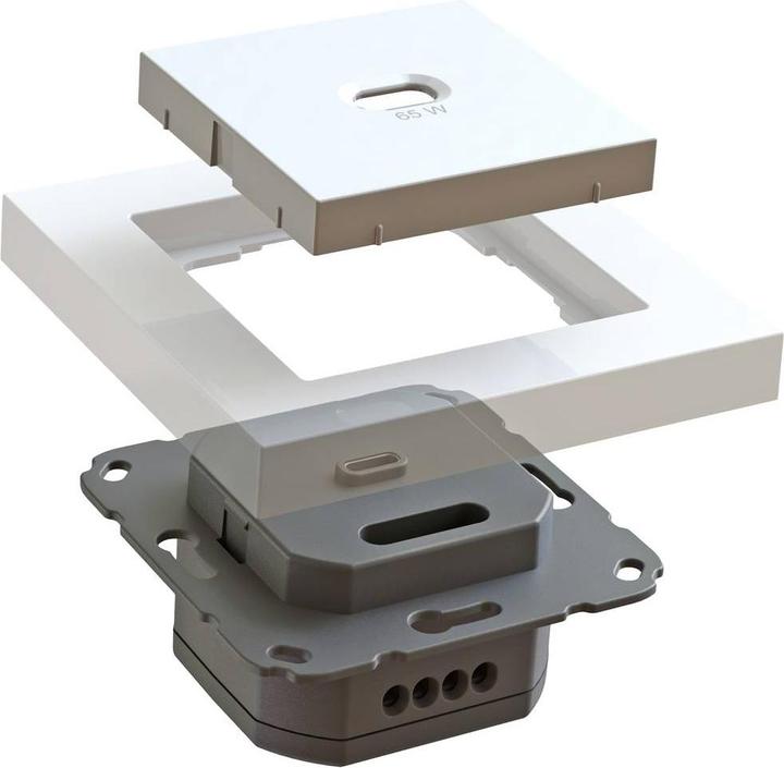 Produktbild Ehmann 6560x0000 USB-Ladesteckdose Weiss