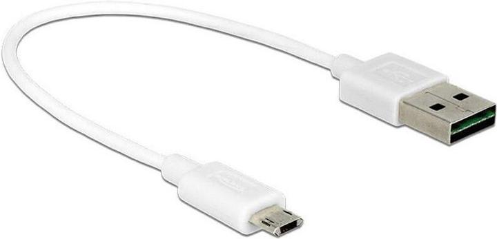Immagine prodotto Delock Cavo USB2.0 Easy A-MicroB: 0,2m, bianco (0.20 m, USB 2.0)