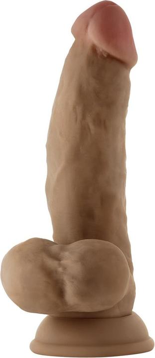 Actual product image Shaft Model N Anatomical Side Curve Flexiskin Double Layered Realistic Dildo Vibrator - Extremely So