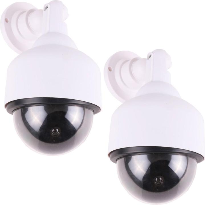 Image du produit Benson Caméra de surveillance factice avec LED de fonctionnement rouge, caméra factice, lot de 2