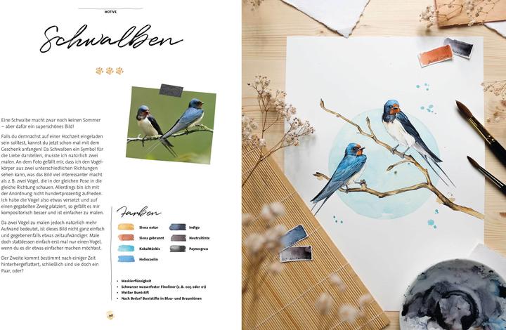 Produktbild Die Kunst der Aquarellmalerei – Tiere: alle Watercolor-Grundlagen, Techniken und Motive Step by (Deutsch, Laura Stahlmann, 2021)