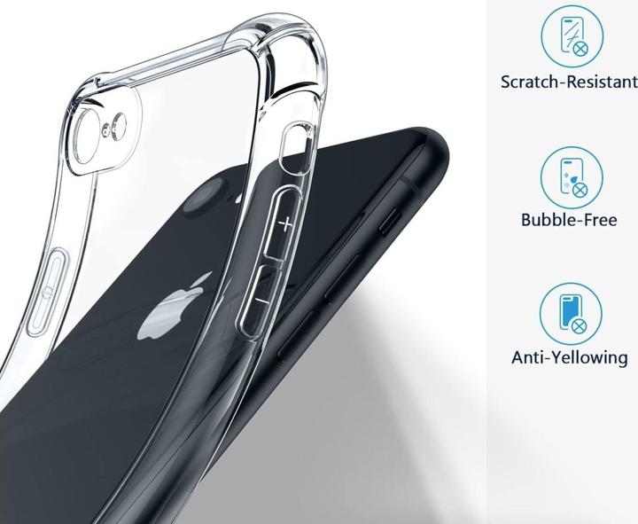 Actual product image Screenguard Apple iPhone 7 Case Crystal Soft Airbag Bumper (Apple iPhone 7)