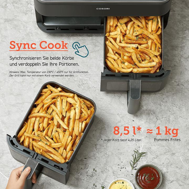 Actual product image Cosori Dual Basket (EU plug)