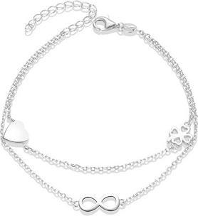 Beneto Stylish double silver bracelet AGB636 / 21