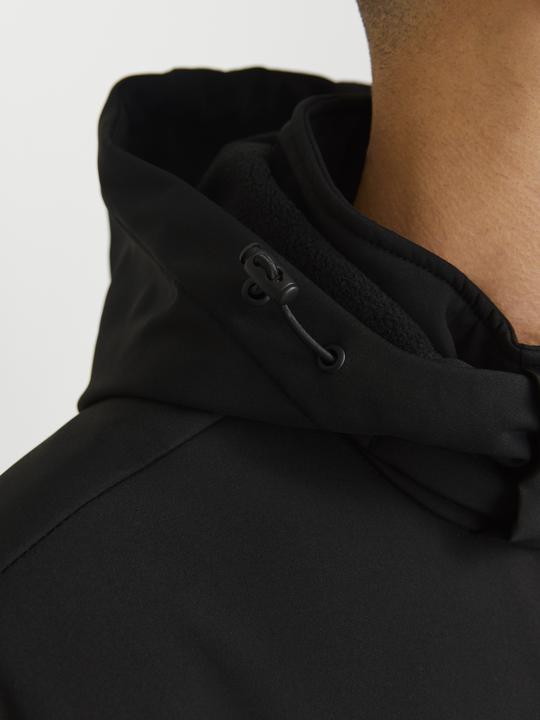 Actual product image Jack & Jones JACK&JONES PLUS JJTHEO SOFTSHELL JACKET PLS Heren Jas - Black (3XL)