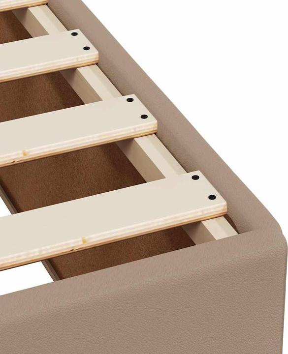 Produktbild VidaXL Boxspringbett Polsterbett Bett Doppelbett Matratze 140x190cm Kunstleder (140 x 190 cm)
