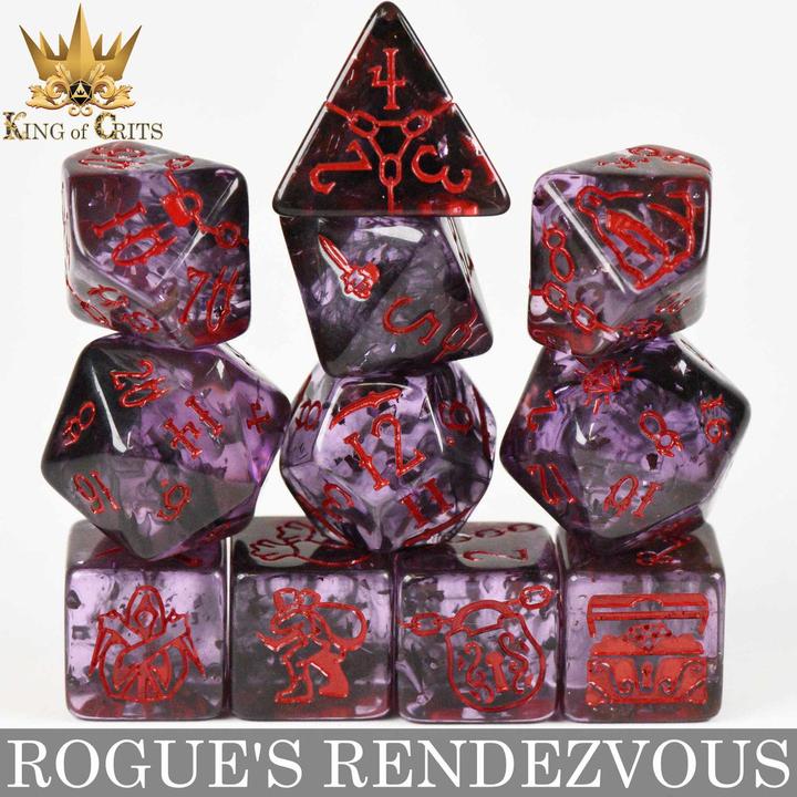 Actual product image DnD Dice Rogue's Rendezvous 11 Dice Set