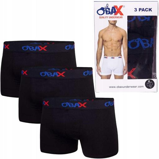 Actual product image Obax Men'S Boxer Underwear 3p, Black M (M)
