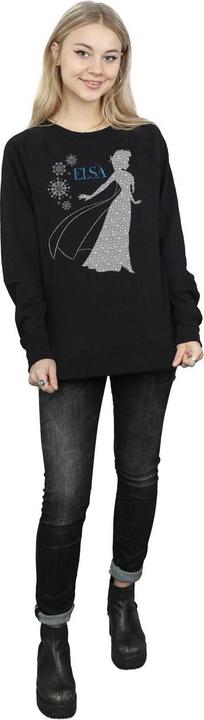 Actual product image Disney Womens/Ladies Frozen Elsa Christmas Silhouette Sweatshirt (S)