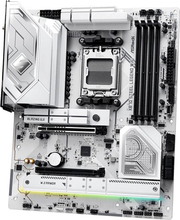 Actual product image AsRock X870 Steel Legend WiFi AM5 (AM5, AMD X870, ATX)