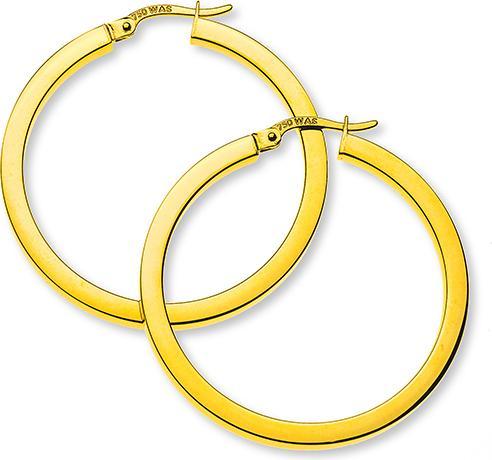 Natsumi Schmuck Creolen Gelbgold 18K/750 Ø 35mm Rund (750/18 K Gelbgold)