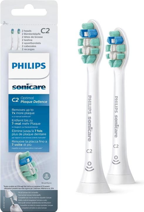Actual product image Philips Sonicare C2 Optimal Plaque Defence (2 x)