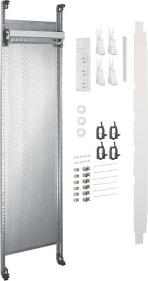 Hager Pannello completo MultimediaUF311NWuniversZ 1050mm 1 pannello w.6xPatchmod (RJ45)