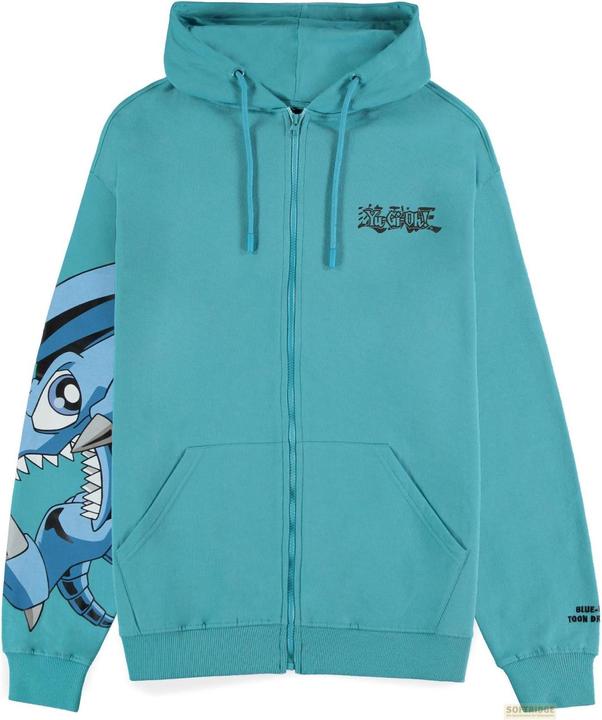Difuzed Yu-Gi-Oh! - Blue-Eyes Toon Dragon - Men's Zipper Hoodie - XL (XL)
