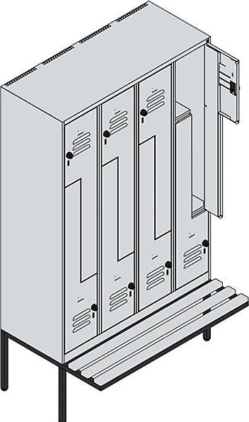 Produktbild C+P Z-Spind Classic PLUS Sitzbank (120 cm, 212 cm)