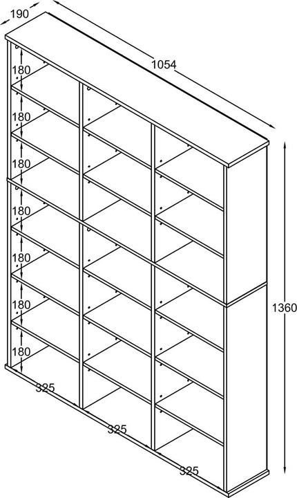 Produktbild VCM Megosa (105 x 19 x 136 cm)