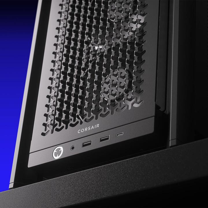 Actual product image Corsair Geh Midi FRAME 4000D RS Mid-Tower, Black (mATX, Mini-ITX, ATX, E-ATX)