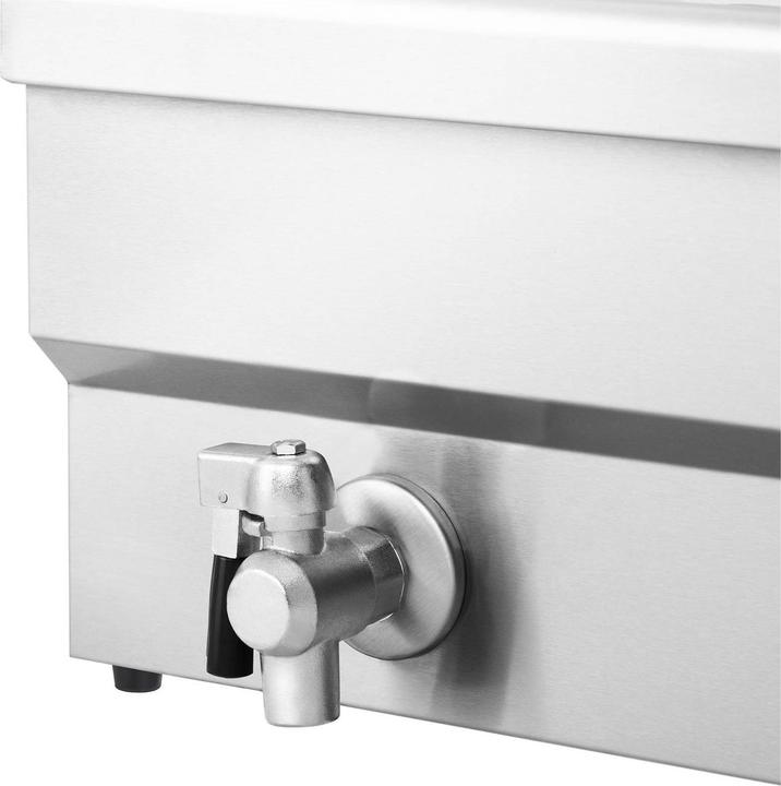 Produktbild Royal Catering Fritteuse Starkstrom Doppel Edelstahl Fritteuse Kaltzonen 6000 Watt 2 x 16 l (EU-Stecker)