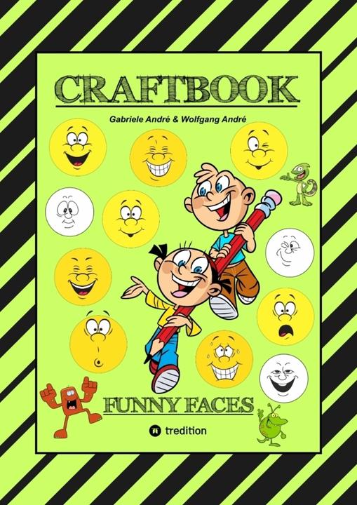 Produktbild Craftbook - Kreatives Zeichnen - Lustige Gesichter Und Mimiken - Rätsel - Tolle Malvorlagen - Selbst