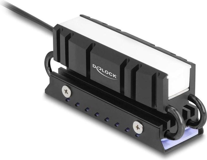 Actual product image Delock M.2 Kühlkörper für SSD 2280 mit RGB LED Beleuchtung