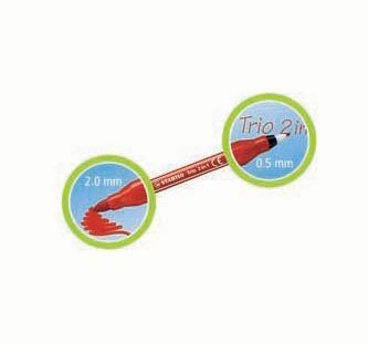 Actual product image STABILO Trio 2in1 felt tip pen (Multicoloured, 10 x)