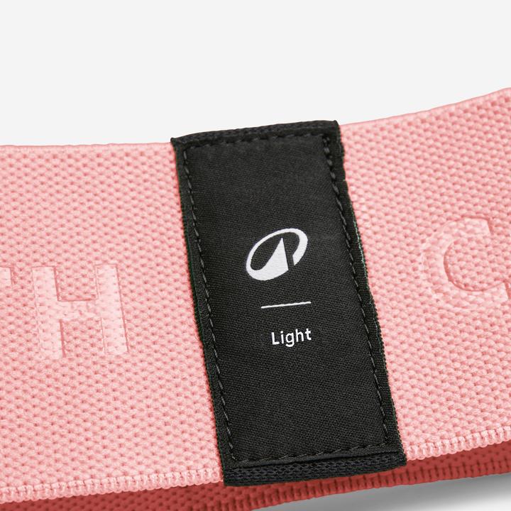 Image du produit Domyos Élastique textile pour fessier de fitness résistance légère, rose (0.31 m, Léger)